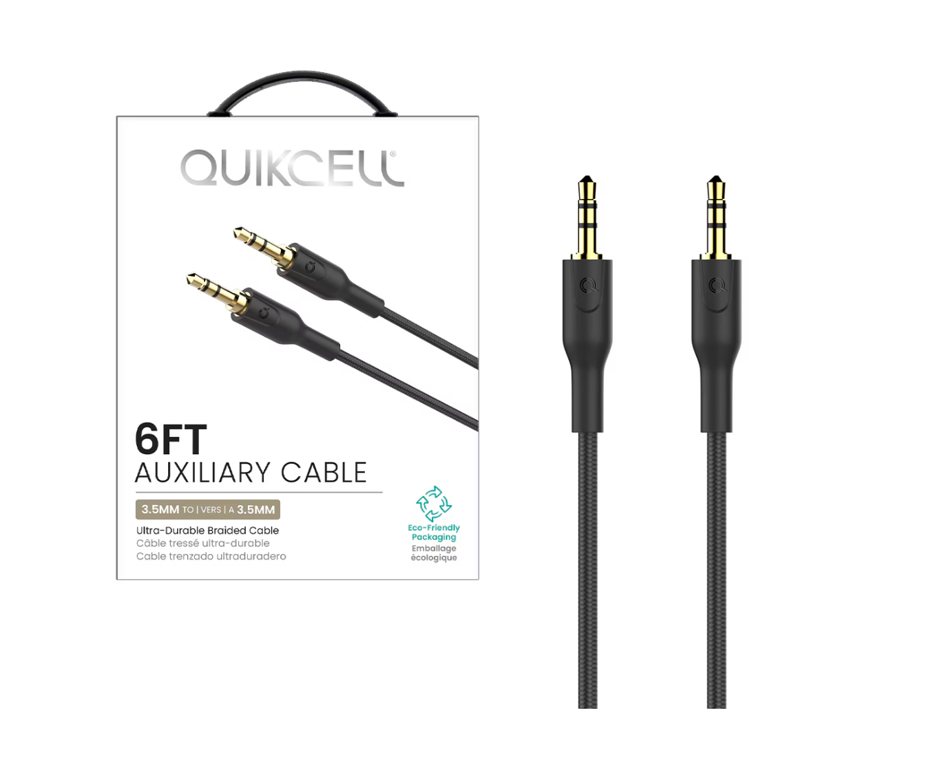 6ft 3.5mm AUXILIARY Braided Cable